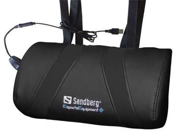 Sandberg herní USB masážní polštář, černá