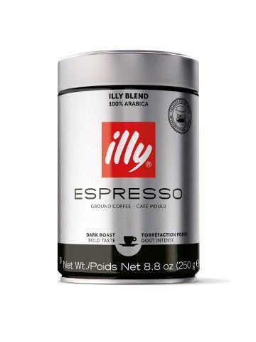 Illy Espresso Dark mletá káva 250 g