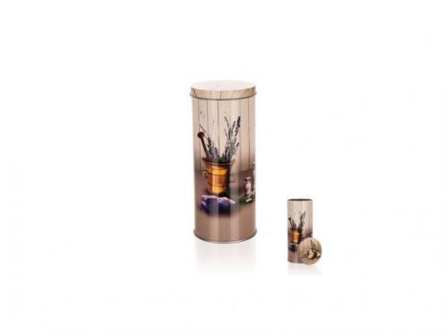 Dóza plechová ¤7,5x18cm  LAVENDER