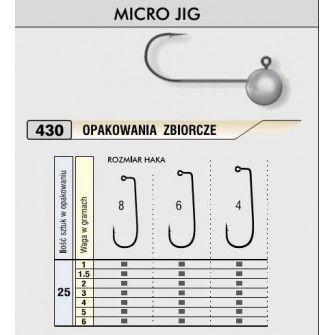 Kamatsu – Jigová hlavička MICRO 6g/vel.4