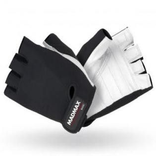 Mad Max Fitness rukavice Basic 250 - bílé/černé XXL