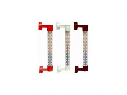 Teploměr okenní plast/sklo 25x3cm MEDIUM
