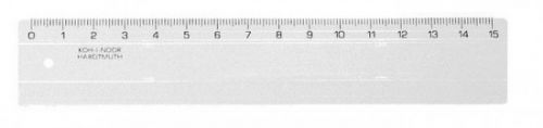 Pravítko Koh-i-noor 742500 15cm čiré