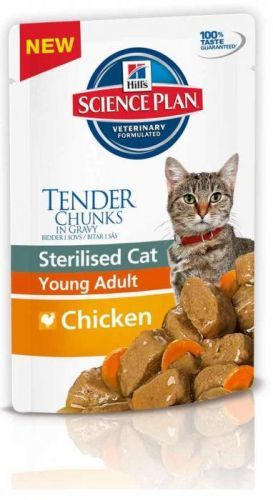 Hill's Feline Young Adult Sterilised Chicken - kapsička 85 g