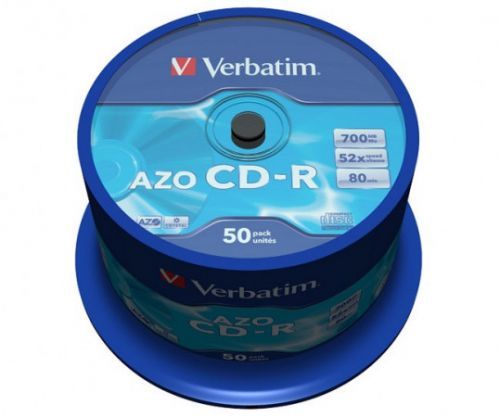 Disk Verbatim CD-R 700MB/80min, 52x, Crystal, 50cake, 43343