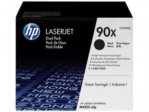 HP CE390XD Toner 90X pro LJ Enterprise 600 M602, (2x24 000str), Black, CE390XD