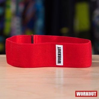 Workout Textilní odporová guma / loop band červená wor34