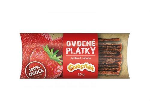 Ovocňák Ovocné plátky Jablko - jahoda 20g