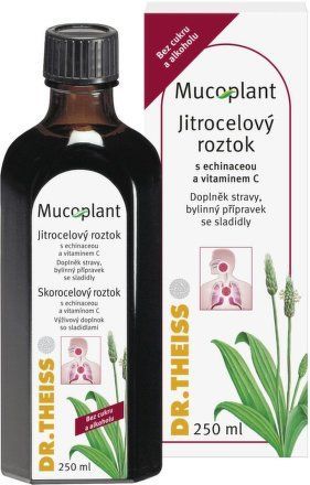 Mucoplant jitrocelový sirup s Echin.a vit.C 250ml