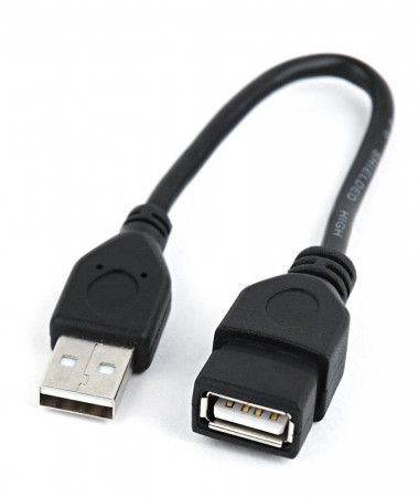 Gembird CCP-USB2-AMAF-0.15M USB 2.0, A-A prodlužovací, 0,15m, černý