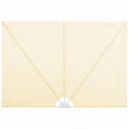 Skládací zástěna na balkon 400 x 200 cm Krémová