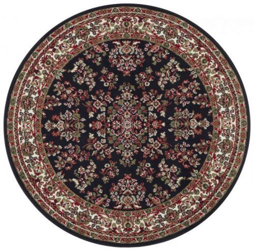 Mujkoberec Original Kusový orientální koberec Mujkoberec Original 104353 Kruh - 140x140 (průměr) kruh cm Černá