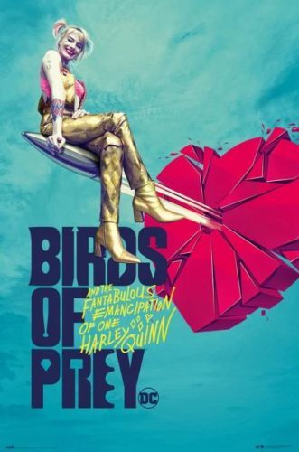 GRUPO ERIK Plakát, Obraz - Birds of Prey: Podivuhodná proměna Harley Quinn - Broken Heart, (61 x 91,5 cm)