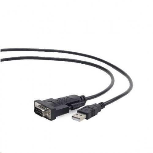 Kabel CABLEXPERT adapter USB-serial 1,5m 9 pin (com), černý