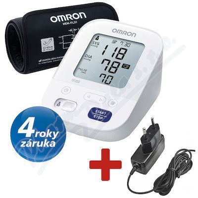 Tonometr dig.OMRON M3 Comf.intelli+síť.zdr. 4r.zár