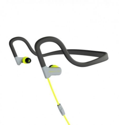 ENERGY Earphones Sport 2 Yellow, sportovní sluchátka s mikrofonem, 3,5mm jack, 93dB ± 3dB, 429363