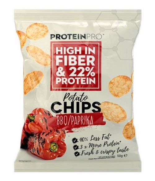 ProteinPRO chipsy BBQ/paprika 50g