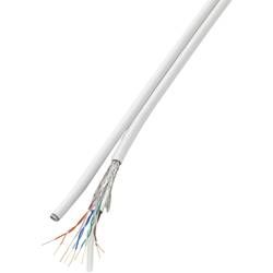 Ethernetový síťový kabel CAT 6 TRU COMPONENTS CAT 6/CCA, SF/UTP, 8 x 2 x 0.196 mm², bílá, 50 m