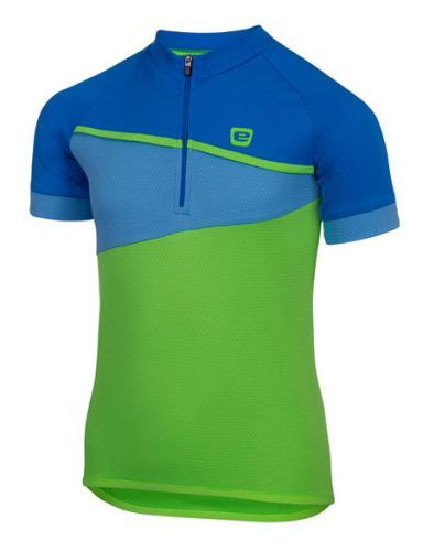Dětský cyklistický dres Etape Peddy zeleno-modrý XS