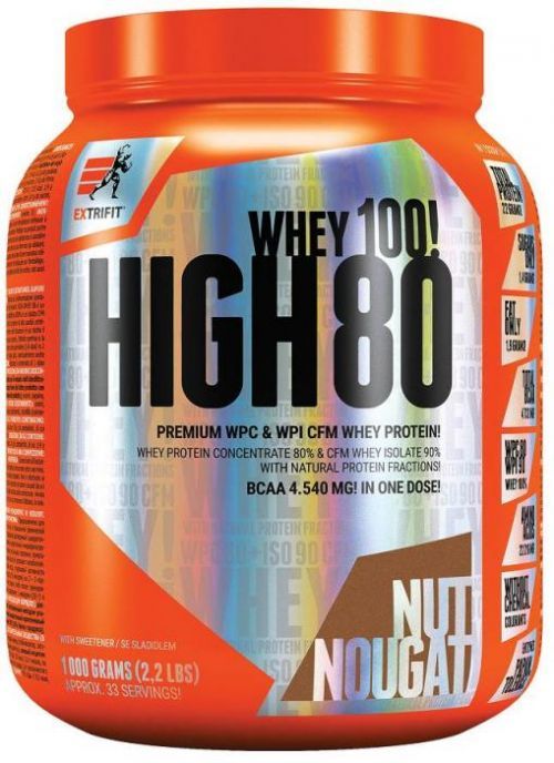 Extrifit High Whey 80 1000g oříšek nugát