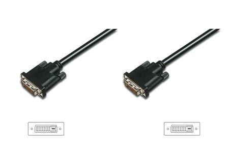 Kabel PremiumCord DVI, 2m - černý