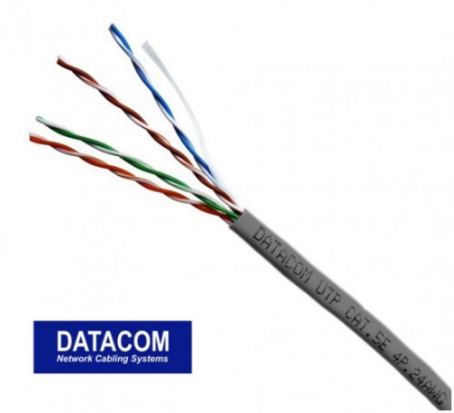 Datacom 1150 UTP lanko CAT5E PVC, 305m, šedý