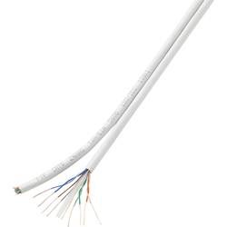 Ethernetový síťový kabel CAT 6 TRU COMPONENTS CAT 5e/CCA, U/UTP, 8 x 2 x 0.196 mm², bílá, 100 m