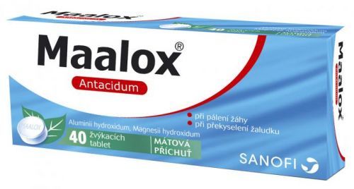 Maalox® Máta perorální tablety žvýkací 40ks