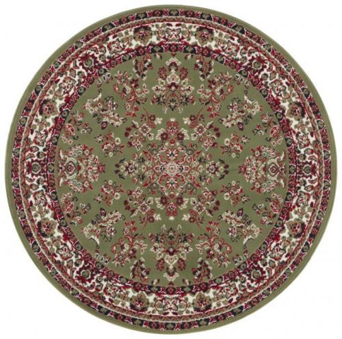 Mujkoberec Original Kusový orientální koberec Mujkoberec Original 104354 Kruh - 140x140 (průměr) kruh cm Zelená