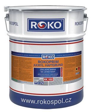 Barva na bázi akrylátové pryskyřice Rokoprim Akryl RK 102, RAL 7035, 0,8 kg