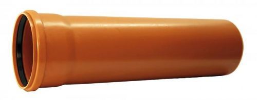 KGEM trubka s hrdlem pro kanalizaci DN 110 mm, délka 1000 mm