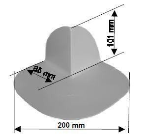 Rohová tvarovka SIKAPLAN S-Corner PVC 90° A, vnější roh (světle šedá)