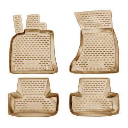 Gumové autokoberce Novline Audi Q5 2008-2017 (béžové)