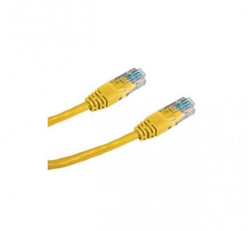 Datacom 1515 patch UTP CAT5E, 1m, žlutý