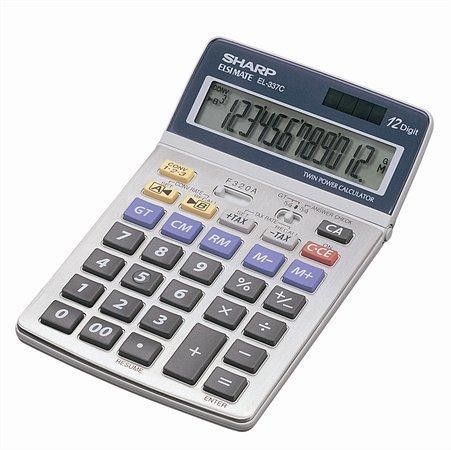 Kalkulačka, stolní, 12místný displej, SHARP 