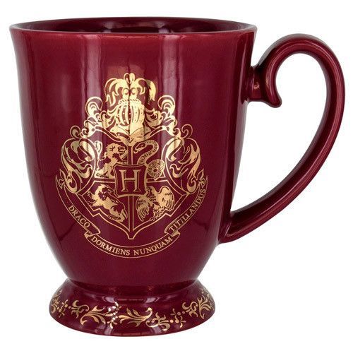 CurePink Keramický hrnek Harry Potter Hogwarts vínový 300 ml