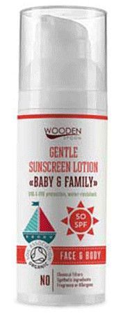 WoodenSpoon Opalovací tělové mléko Baby & Family SPF 50 50ml