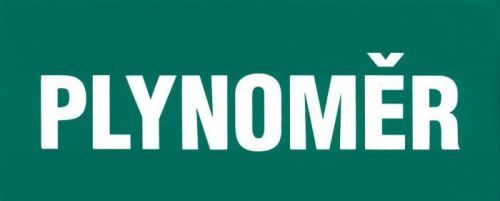 Plynoměr - samolepka 210×84 mm