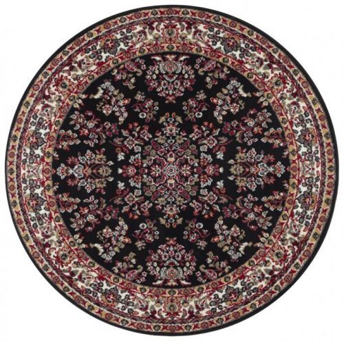 Mujkoberec Original Kusový orientální koberec Mujkoberec Original 104350 Kruh - 140x140 (průměr) kruh cm Černá