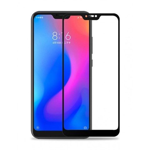 Screen Glass Xiaomi Redmi 6, Redmi 6A 5D Full Glue zaoblené černé 1022377