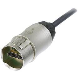 HDMI kabel Neutrik [1x HDMI zástrčka - 1x HDMI zástrčka] niklová 1.00 m