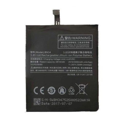 Baterie Xiaomi BN34 Redmi 5A 3000mAh original (volně)