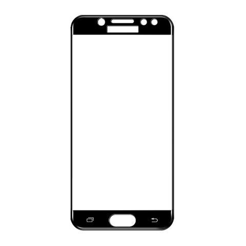 Screen Glass Samsung J330 Galaxy J3 2017 5D Full Glue tvrzené sklo zaoblené černé