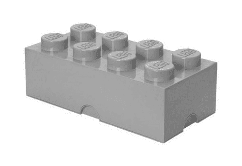 LEGO úložný box 250 x 500 x 180 mm - šedá