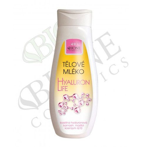 Bione Cosmetics Tělové mléko s kyselinou hyaluronovou Hyaluron Life 300 ml