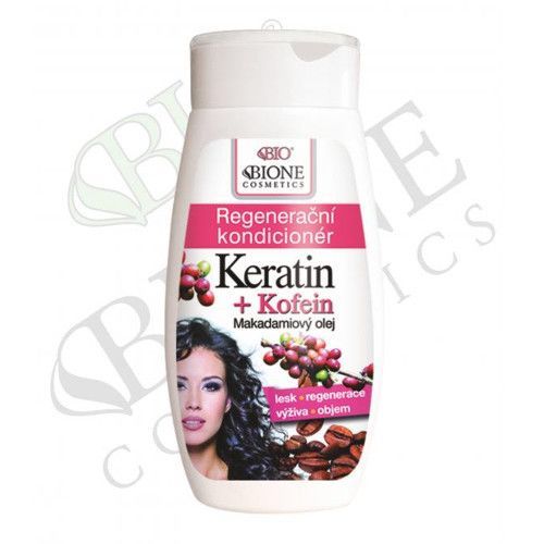 Bione Cosmetics Regenerační kondicionér Keratin + Kofein 250 ml