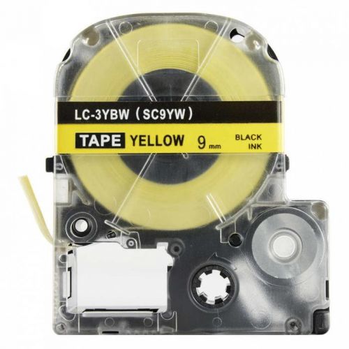 Epson LK-SC9YW, 9mm x 9m, černý tisk / žlutý podklad, kompatibilní páska