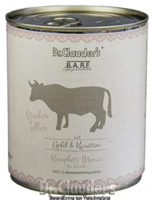 Dr.Clauder's BARF Komplettmenue Rinderteller 800g