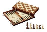 Philos Dřevěná kazeta – šachy, dáma, backgammon (45 mm)