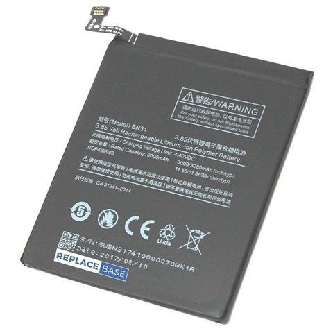 Baterie Xiaomi BN31 MI A1, Redmi Note 5A, Redmi S2 3080mAh original (volně)